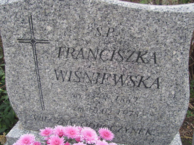 Grób Franciszka  Wiśniewska 