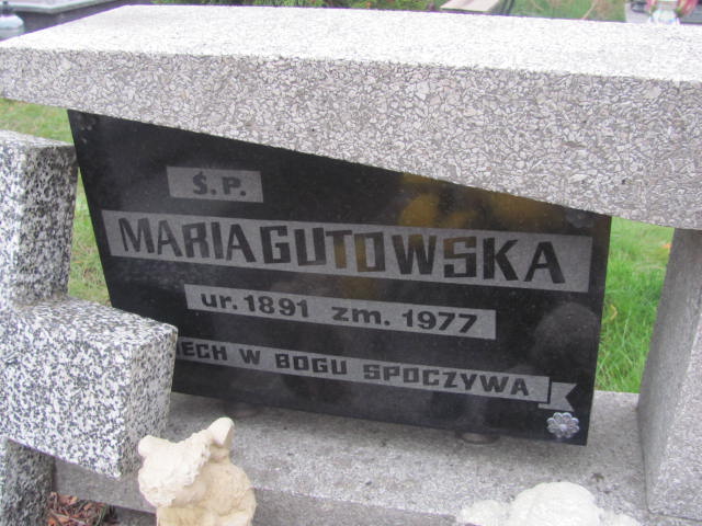 Maria Gutowska 1889 Brzeg Dolny - Grobonet - Wyszukiwarka osób pochowanych