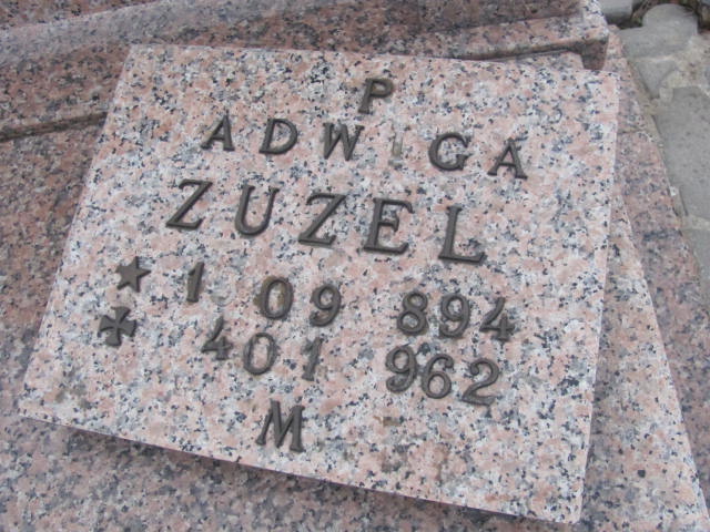 Jadwiga Zuzel 1894 Brzeg Dolny - Grobonet - Wyszukiwarka osób pochowanych