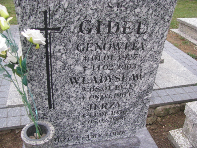 Władysław Gidel 1921 Brzeg Dolny - Grobonet - Wyszukiwarka osób pochowanych