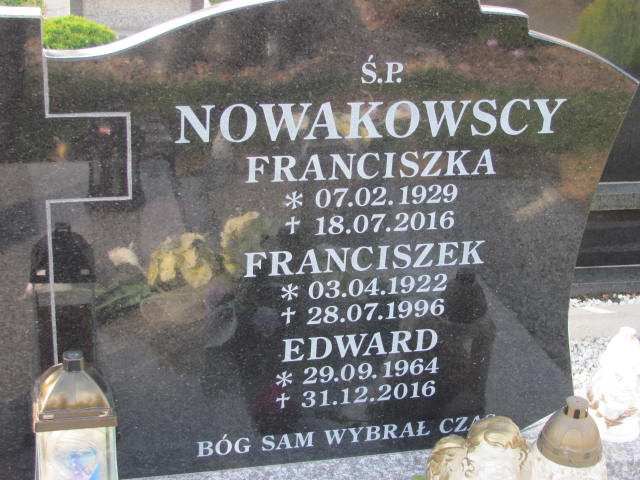 Grób Franciszek Nowakowski
