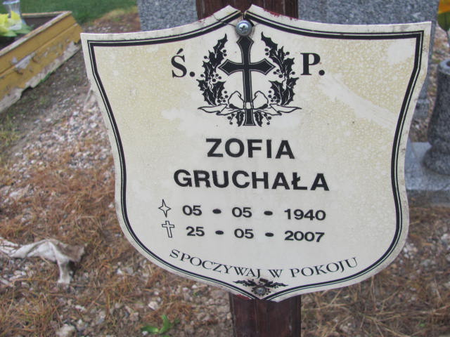 Grób Zofia Gruchała