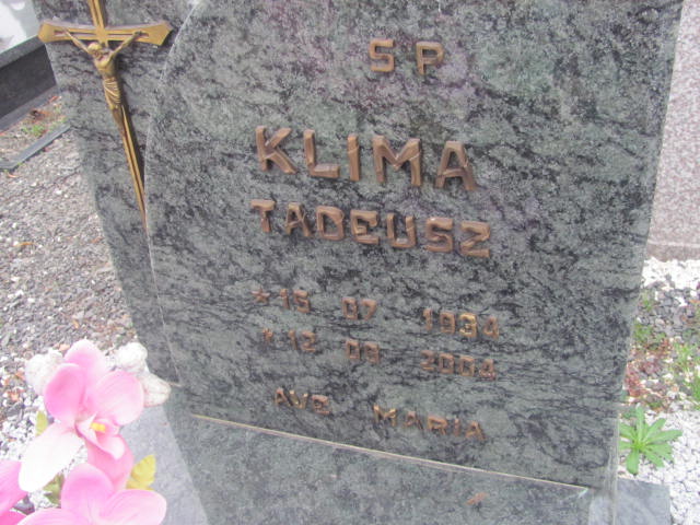 Tadeusz Klima 1934 Brzeg Dolny - Grobonet - Wyszukiwarka osób pochowanych