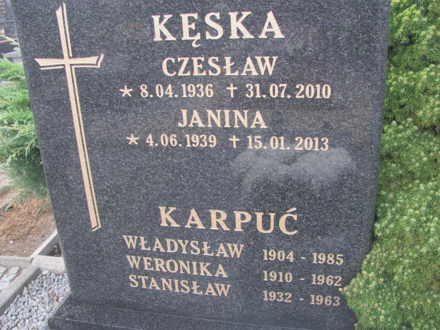 Stanisław Karpuć 1932 Brzeg Dolny - Grobonet - Wyszukiwarka osób pochowanych